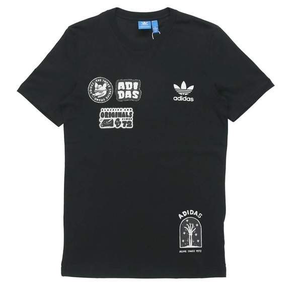Adidas Originals 3M Reflective Graffiti Short Sleeve BS3167 Graphic T-Shirt - Picture 10 of 12